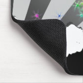 スノーモービル。パウダートレイル。 マウスパッド (コーナー)