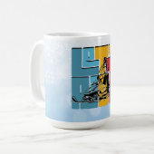 スノーモービル ライダー 引用 コーヒーマグカップ (正面左)