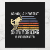 スノーモービル ワインラベル (シングルラベル)