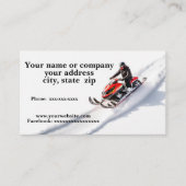 スノーモービル 名刺 (正面)