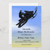 スノーモービル 招待状 (正面/裏面)