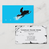 スノーモービル: 粉の道 名刺 (正面/裏面)