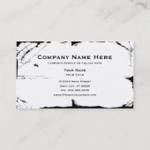 スノーモービル: 粉の道 名刺 (裏面)