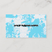 スノーモービル: 粉の道: 名刺 (裏面)