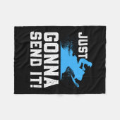 スノーモービル – 送信する フリースブランケット (正面(横))