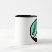 スノーモービル。 pthalo。 円 マグカップ (中央)