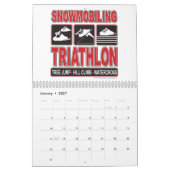 スノーモービルCalander カレンダー (1月 2027)