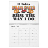 スノーモービルCalander カレンダー (2月 2027)