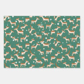 スノーラッピング紙フラットシートセット3 ラッピングペーパーシート (正面3)