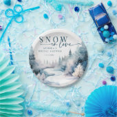 スノーラブ | ウィンターフォレスト ペーパープレート (パーティー)