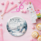 スノーラブ | ウィンターフォレスト ペーパープレート (パーティー)
