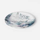 スノーラブ | 冬の森 ペーパープレート (アングル)