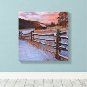 スノーランチ キャンバスプリント (インサイチュ (ウッドフロア))