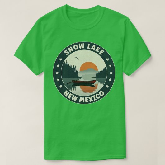 スノーレイクニューメキシコサンセット Tシャツ (デザイン正面)
