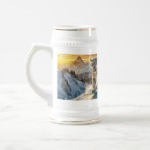 スノーレオパーズシュレッダーデザインバイリッチアミンギル ビールジョッキ (左)