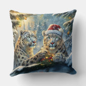 スノーレオパーズホリデーデザインバイリッチアメンギル クッション (裏面)