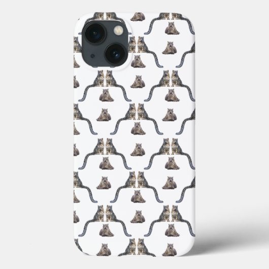 スノーレオパードの熱狂iPadケース(色をお選びください) Case-Mate iPhoneケース (裏面)