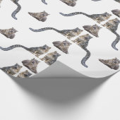 スノーレオパードフレンジラッピング紙（カラーを選択） ラッピングペーパー (角)