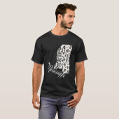 スノーレオパードミシシッピーホーム州 Tシャツ (正面フル)