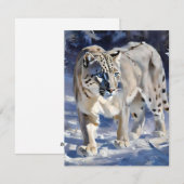 スノーレオパード勉強B -油 シーズンカード (正面/裏面)