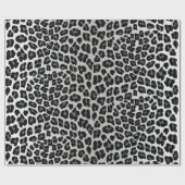 スノーレパードの動物柄 ラッピングペーパー (フラット)