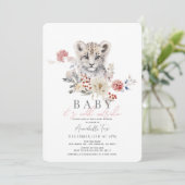 スノーレパードベイビー 寒いよ 外は寒い ベイビーシャワー 招待状 (スタンド正面)