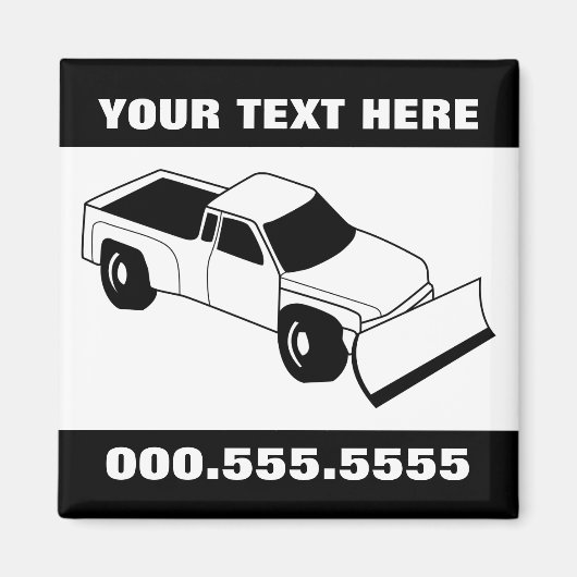 スノーロートラック マグネット (正面)