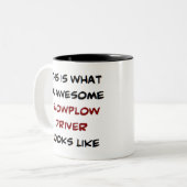 スノーロードライバー素晴らし、 ツートーンマグカップ (正面左)