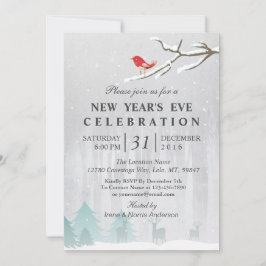 スノーワンダーランドニューイヤーズイブパーティの招待状 招待状