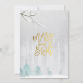 スノーワンダーランドニューイヤーズイブパーティの招待状 招待状 (裏面)