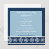 スノーワンダーランドパーティの招待状 招待状 (正面/裏面)