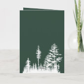 スノーワールドの鹿のクリスマスツリー　メリークリスマス シーズンカード (裏面)