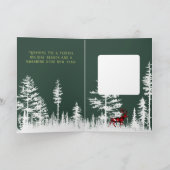 スノーワールドの鹿のクリスマスツリー　メリークリスマス シーズンカード (内部)