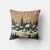 スノーヴィレッジシルエット クッション (裏面)