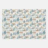 スノーヴィレッジシーン ラッピングペーパーシート (正面)