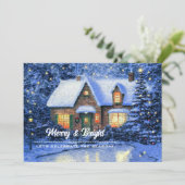 スノーヴィレッジ絵画ズカスタムクリスマスパーティー 招待状 (スタンド正面)