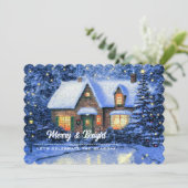 スノーヴィレッジ絵画ズカスタムクリスマスパーティー 招待状 (スタンド正面)