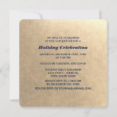 スノーヴィレッジ絵画ズカスタムクリスマスパーティー 招待状 (裏面)