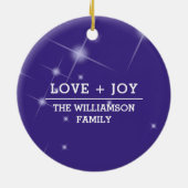 スノーヴィレッジ絵画ズカスタムクリスマス セラミックオーナメント (裏面)