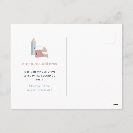 スノーヴィレッジ |フォトホリデー引越し案内 シーズンポストカード (裏面)