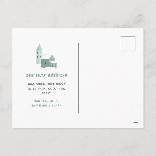 スノーヴィレッジ |フォトホリデー引越し案内 シーズンポストカード (裏面)