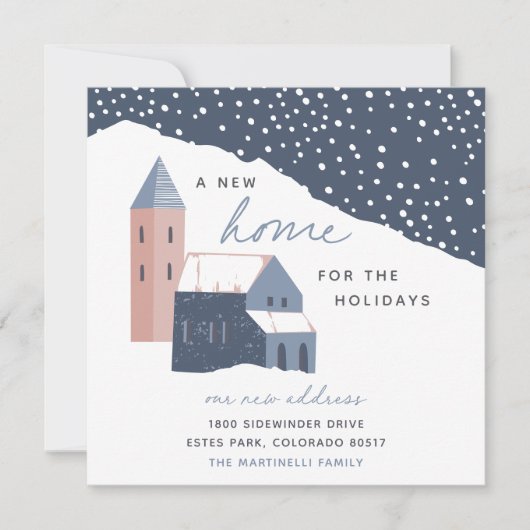 スノーヴィレッジ |休暇の引っ越しの新しいホーム 案内状 (正面)