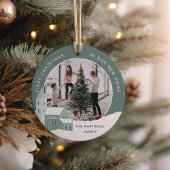 スノーヴィレッジ |新しいホーム初めてのクリスマス セラミックオーナメント