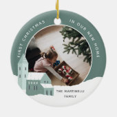 スノーヴィレッジ |新しいホーム初めてのクリスマス セラミックオーナメント (裏面)