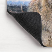 スノー狩りの女子コヨーテマウスパッド マウスパッド (コーナー)