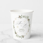 スノー・イン・ラブ ウィンター ブライダルシャワー 紙コップ (裏面)