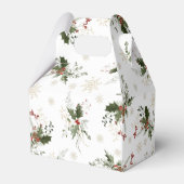 スノー イン ラブ ウィンター ブライダル シャワー フェイバーボックス (裏面サイド)