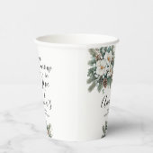 スノー・イン・ラブ ウィンター ブライダル シャワー ペーパー カップ 紙コップ (右)