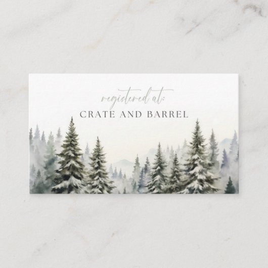 スノー・イン・ラブ ウィンター・レジストリー 封入カード エンクロージャーカード (正面)