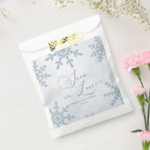 スノー・イン・ラブ ウィンター・ワンダーランド ブライダルシャワー フェイバーバッグ (封をした状態)